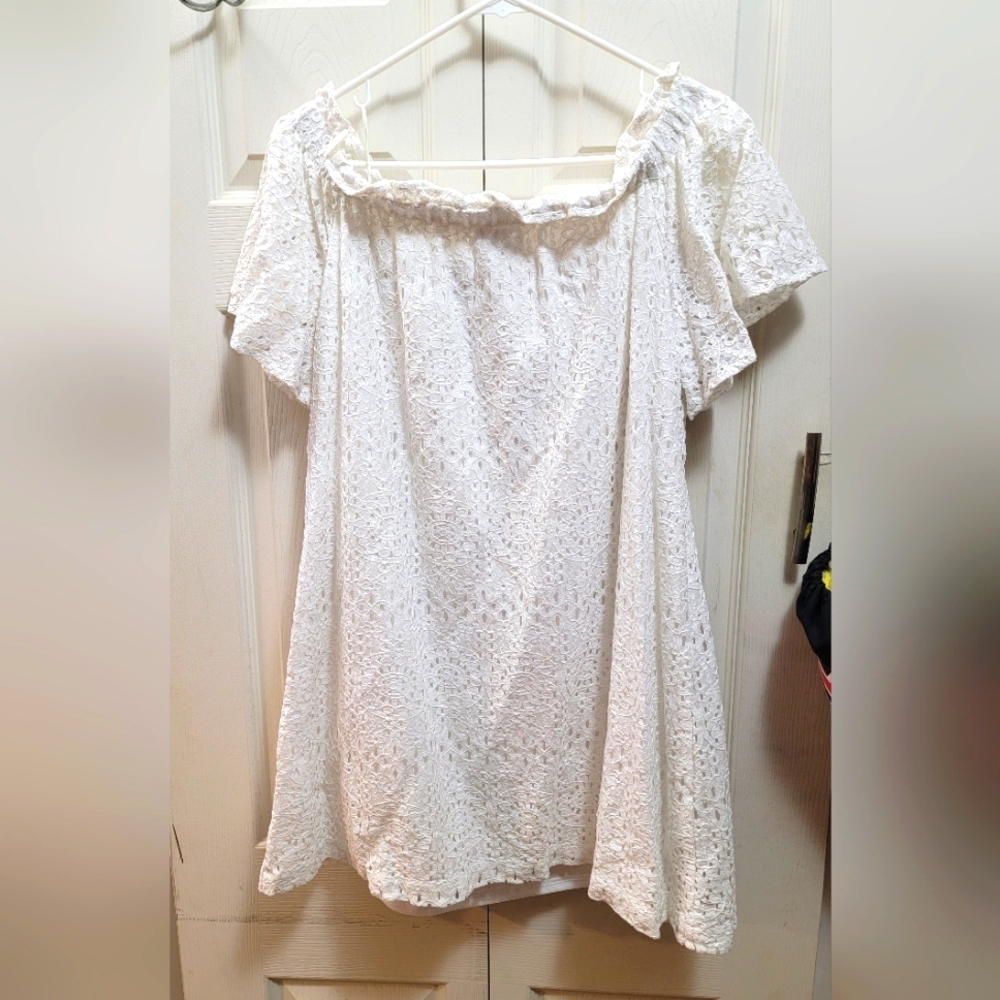 White off the shoulder dress